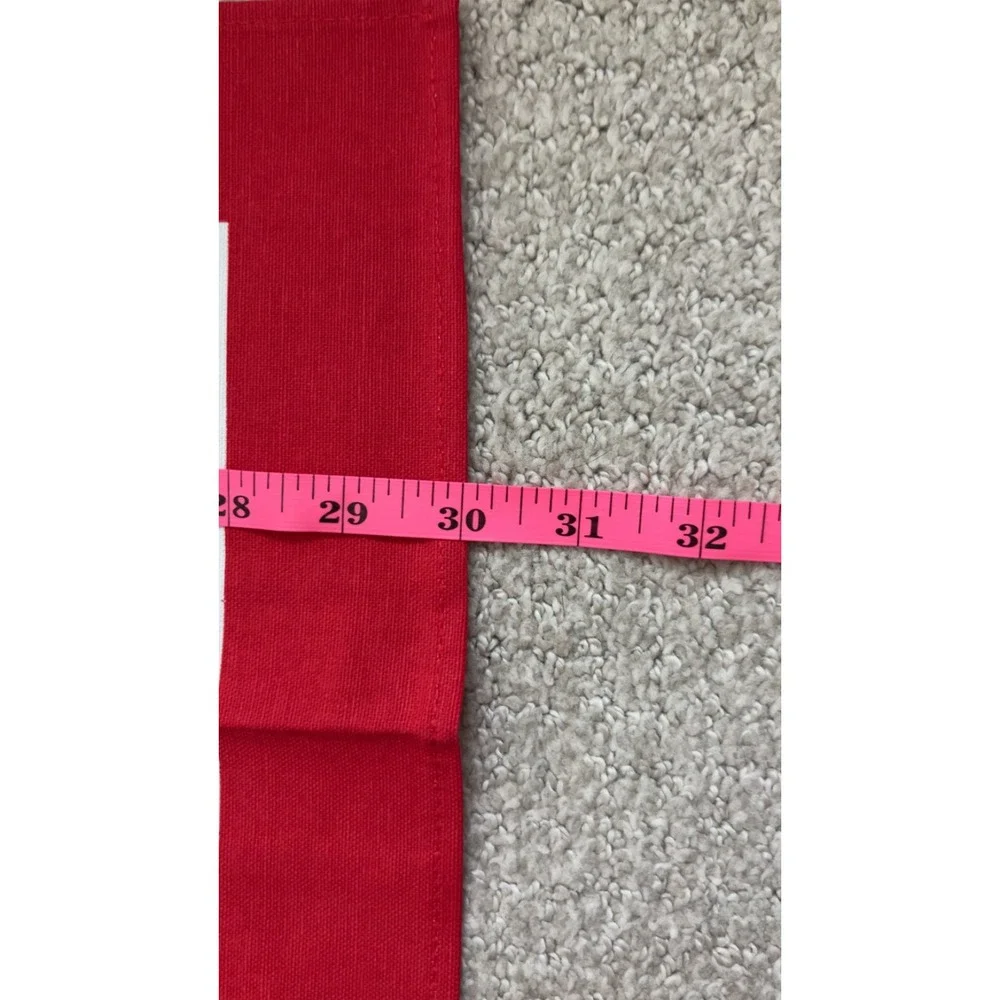 Harrods Tea Towel OS Red Christmas Bear Snowman Snowflake Cotton Holiday Decor
